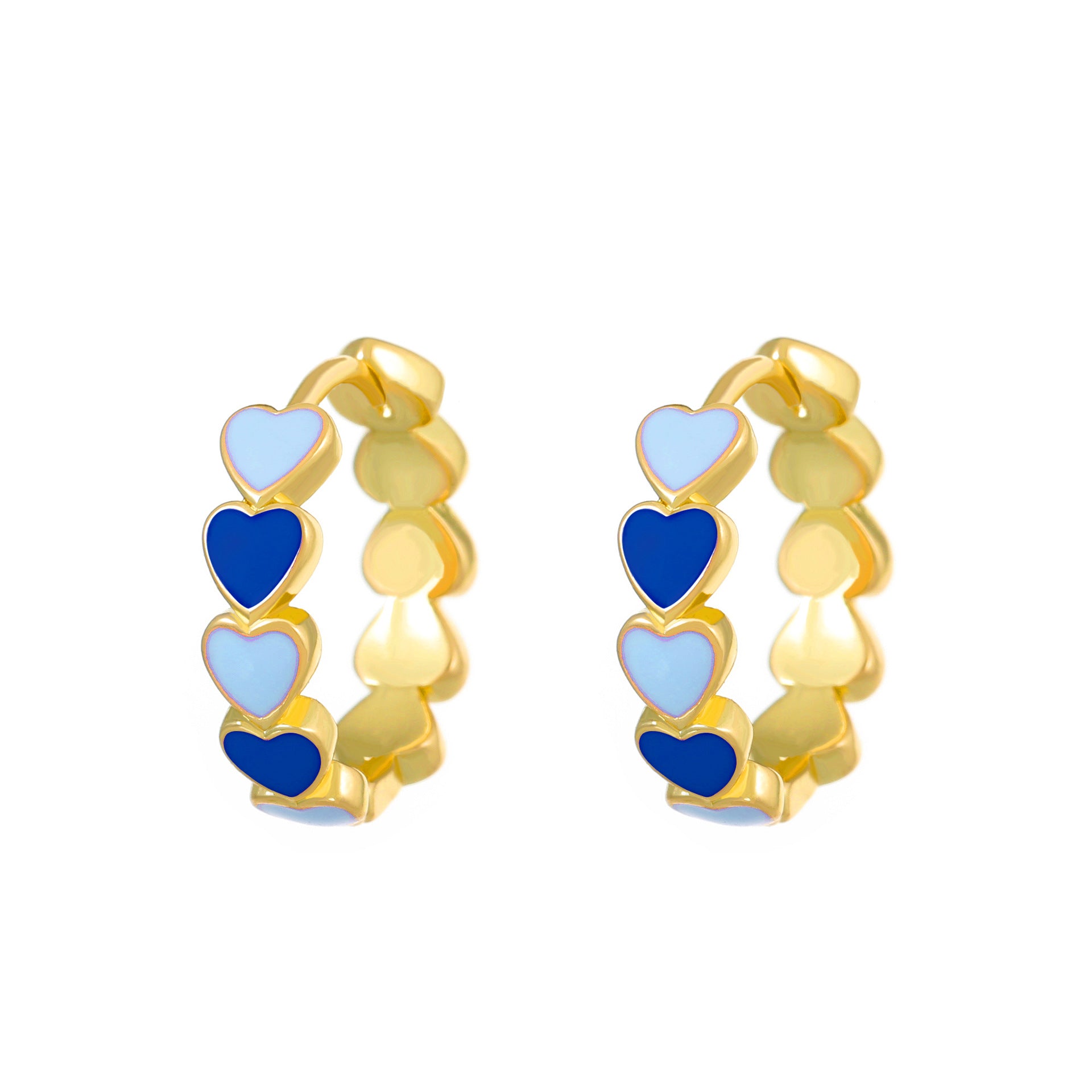 Wholesale color drop oil C-shaped women's fashion temperament niche design geometric earrings